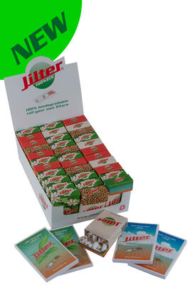 ECO-Jilter® Display-Box mit 33 Klick Schachteln plus Filtertips