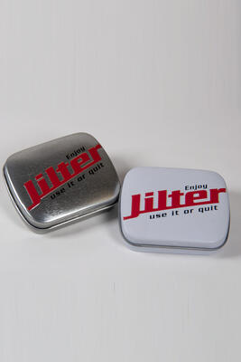 Jilter® - J-Box - Metalldose geprägt mit Jilter® Logo