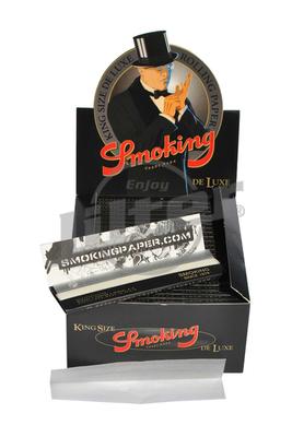 Smoking De Luxe Black King Size - Box (Display)