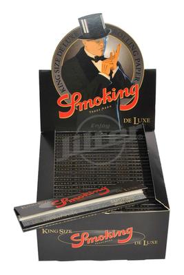 Smoking De Luxe Black King Size - Box (Display)