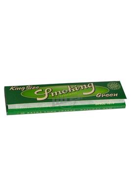 Smoking King Size Green Hemp Paper - Box (Display)