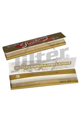 Smoking King Size Slim Gold - Box (Display)