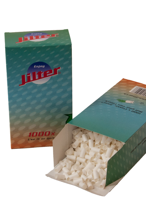 Jilter Zigarettenfilter 1'000 Stk I Familienpackung im Bio-Beutel I Durchmesser 